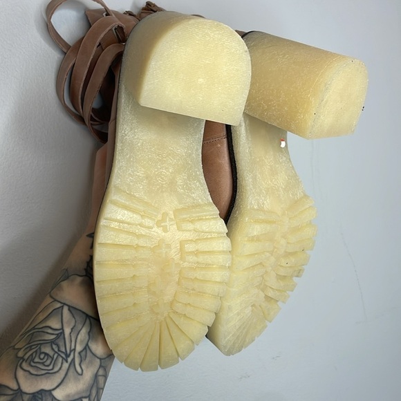 Free People | Jesse Cut Out Boots in English Tan Size Euro 39.5 US 9 NIB - Picture 8 of 10